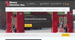 Desktop Screenshot of henryelectricinc.com